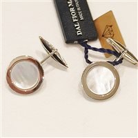 Gemelli Vidali Gioielli Uomo in Argento Madreperla GEAR-2-34 - GEAR-2-34